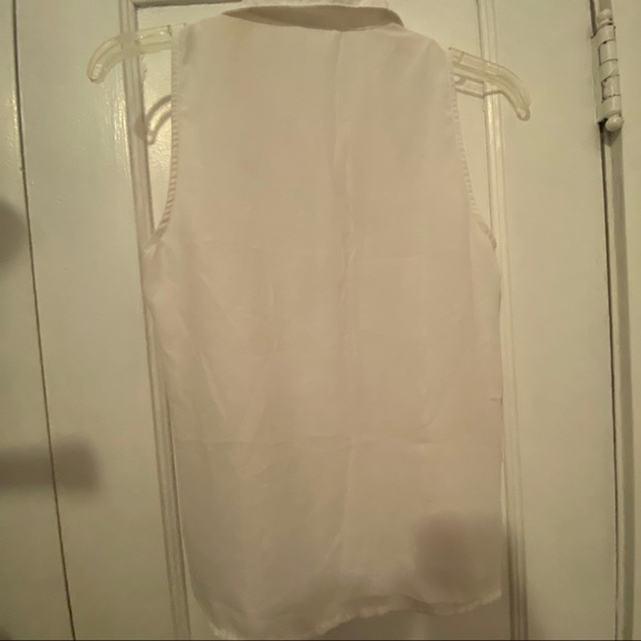 Pins and Needles-White Sheer Button Down Top - Picture 3 of 4